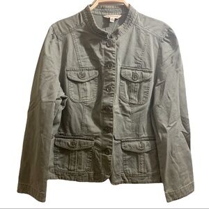 St. John’s Bay olive green utility jacket